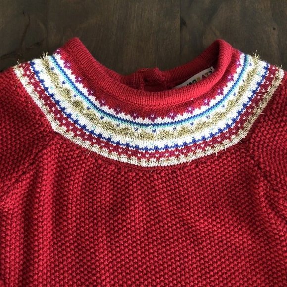 Merry & Bright Knitted Dress Set 24m - Picture 3 of 5